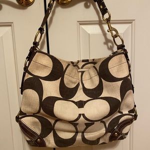 COACH large khaki tote.